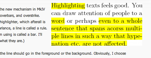 How to highlight text in LaTeX